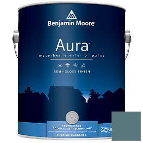 Краска Aura Waterborne Exterior Semi-Gloss Finish (632) цвет 720 Bella Blue