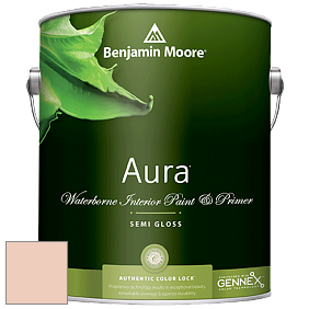 Benjamin Moore Aura 528 Waterborne Interior Semi-gloss Finish краска цвет 2175-60 Light Salmon