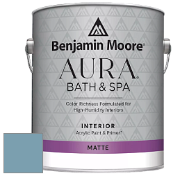 Benjamin Moore Aura 532 Bath & Spa Waterborne Interior Paint Matte Finish краска цвет HC-152 BM HC-152