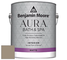 Benjamin Moore Aura 532 Bath & Spa Waterborne Interior Paint Matte Finish краска цвет 978 Raccoon Hollow