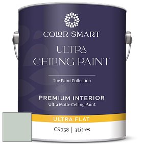 COLOR SMART CS 758 ULTRA CEILING PAINT ультраматовая краска цвет 695 Turquoise Mist