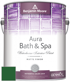 Benjamin Moore Aura 532 Bath & Spa Waterborne Interior Paint Matte Finish краска цвет RAL 6002 