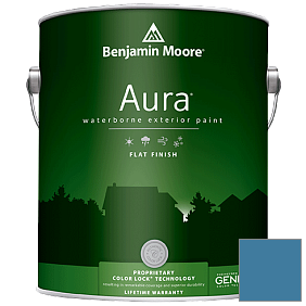 Краска Aura Waterborne Exterior Flat Finish (629) цвет 804 Chicago Blues