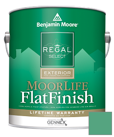 Краска Regal Select Exterior Paint-MoorLife Flat Finish (W105) цвет 593 Island Getaway