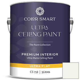 Краска COLOR SMART CS 758 ULTRA CEILING PAINT ультраматовая краска цвет 2144-70 Snowfall White