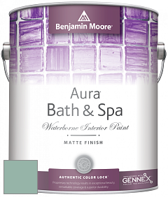 Benjamin Moore Aura 532 Bath & Spa Waterborne Interior Paint Matte Finish краска цвет HC-138 BM HC-138