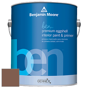 Benjamin Moore Ben W626 Premium Interior Latex Eggshell краска цвет 2096-30 Grandfather Clock Brown