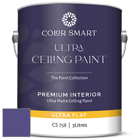 COLOR SMART CS 758 ULTRA CEILING PAINT ультраматовая краска цвет NCS S 4050-R60B 