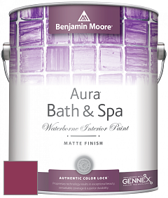 Benjamin Moore Aura 532 Bath & Spa Waterborne Interior Paint Matte Finish краска цвет 2077-10 Magenta