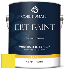 COLOR SMART CS 745 ELIT PAINT глубокоматовая моющаяся краска цвет RAL 1018 