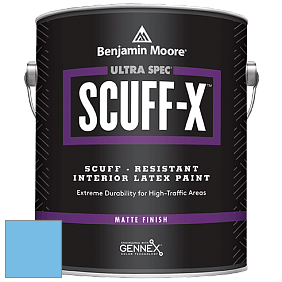 Benjamin Moore 484 Ultra Spec SCUFF-X Interior Matte Finish краска цвет 2065-50 Blue Wave