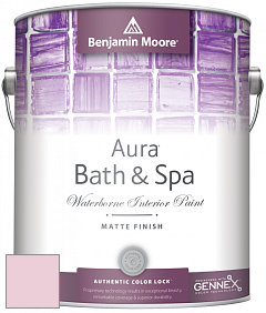 Benjamin Moore Aura 532 Bath & Spa Waterborne Interior Paint Matte Finish краска цвет 2081-60 Pink Lace