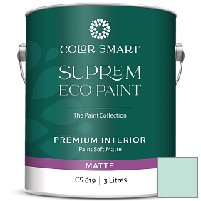 Краска COLOR SMART CS 619 SUPREM ECO PAINT матовая краска цвет 646 Hannity Green