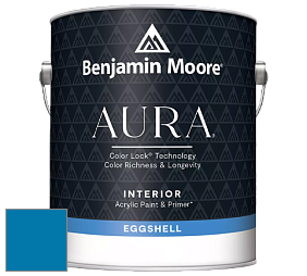 Benjamin Moore Aura 524 Waterborne Interior Eggshell Finish краска цвет 791 Paddington Blue