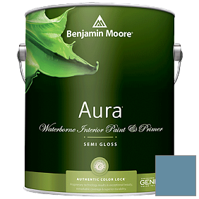 Краска Aura Waterborne Interior Semi-gloss Finish (528) цвет 1678 Blue Nose