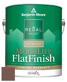 Benjamin Moore W105 Regal Select Exterior Paint-MoorLife Flat Finish краска цвет 2097-30 Hedgehog Brown