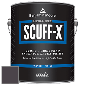 Benjamin Moore 485 Ultra Spec SCUFF-X Interior Eggshell Finish краска цвет 2072-10 Dark Basalt