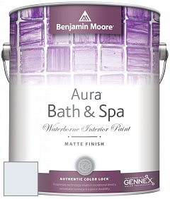 Benjamin Moore Aura 532 Bath & Spa Waterborne Interior Paint Matte Finish краска цвет NCS S 0505-R80B 