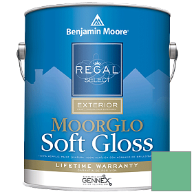 Краска Regal Select Exterior Paint-Moor GloSoft Gloss Finish (W096) цвет 580 Arlington Green