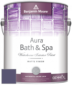 Benjamin Moore Aura 532 Bath & Spa Waterborne Interior Paint Matte Finish краска цвет 2070-30 Dark Lilac