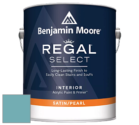 Benjamin Moore 550 Regal Select Waterborne Interior Pearl Finish краска цвет 725 Seaside Resort