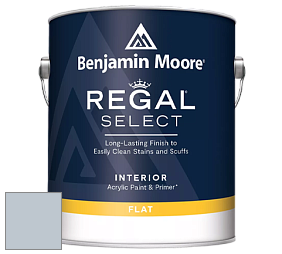 Benjamin Moore 547 Regal Select Waterborne Interior Flat Finish краска цвет 2130-60 Iced Slate