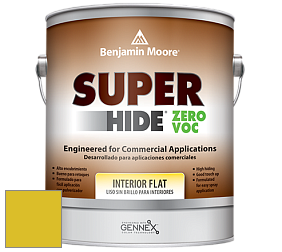 Benjamin Moore 355 Super Hide Zero Voc Interior Flat краска цвет 2024-30 Citron