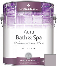 Краска Benjamin Moore Aura Bath & Spa Interior Paint Matte Finish (532) цвет 1446 Dusk to Dawn
