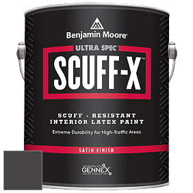 Benjamin Moore 486 Ultra Spec SCUFF-X Interior Satin Finish краска цвет 2128-10 Black Beauty