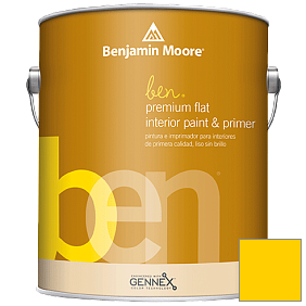 Краска Ben Premium Interior Latex Flat (W625) цвет 2022-30 Bright Yellow