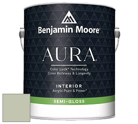 Benjamin Moore Aura 528 Waterborne Interior Semi-gloss Finish краска цвет NCS S 2010-G50Y 