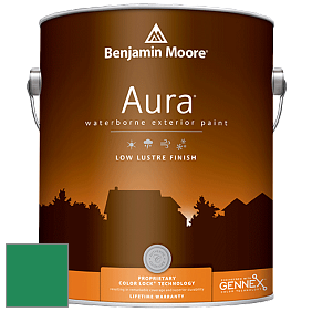 Benjamin Moore Aura 634 Waterborne Exterior Low Lustre Finish краска цвет 2039-20 Emerald Isle
