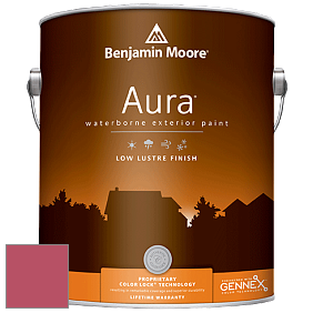 Benjamin Moore Aura 634 Waterborne Exterior Low Lustre Finish краска цвет 2004-30 Raspberry Pudding