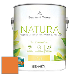 Benjamin Moore 514 Natura Interior Semi-Gloss Finish краска цвет 2016-20 Citrus Orange