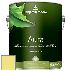 Benjamin Moore Aura 528 Waterborne Interior Semi-gloss Finish краска цвет NCS S 0540-G80Y 