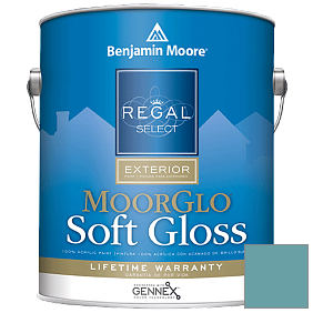 Краска Regal Select Exterior Paint-Moor GloSoft Gloss Finish (W096) цвет 2053-40 Blue Lake