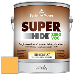 Benjamin Moore 355 Super Hide Zero Voc Interior Flat краска цвет 314 Imperial Yellow