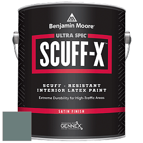 Benjamin Moore 486 Ultra Spec SCUFF-X Interior Satin Finish краска цвет 2123-20 Caribbean Teal
