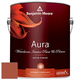 Benjamin Moore Aura 526 Waterborne Interior Satin Finish покрытие цвет NCS S 3060-Y70R 