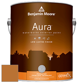 Benjamin Moore Aura 634 Waterborne Exterior Low Lustre Finish краска цвет 2156-10 Autumn Orange
