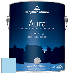 Benjamin Moore Aura 632 Waterborne Exterior Semi-Gloss Finish краска цвет 2065-60 Caribbean Coast