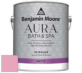 Benjamin Moore Aura 532 Bath & Spa Waterborne Interior Paint Matte Finish краска цвет 2004-50 Baby Girl