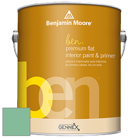 Benjamin Moore Ben W625 Premium Interior Latex Flat краска цвет 586 Northern Lights