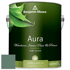 Benjamin Moore Aura 528 Waterborne Interior Semi-gloss Finish краска цвет NCS S 5020-G 