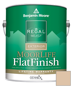 Краска Regal Select Exterior Paint-MoorLife Flat Finish (W105) цвет 2161-50 Yellow Squash