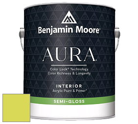 Benjamin Moore Aura 528 Waterborne Interior Semi-gloss Finish краска цвет NCS S 0560-G60Y 