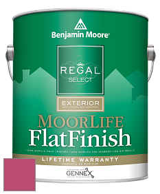 Benjamin Moore W105 Regal Select Exterior Paint-MoorLife Flat Finish краска цвет 2086-30 Rosy Blush