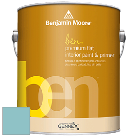 Benjamin Moore Ben W625 Premium Interior Latex Flat краска цвет 2052-50 Pool Blue