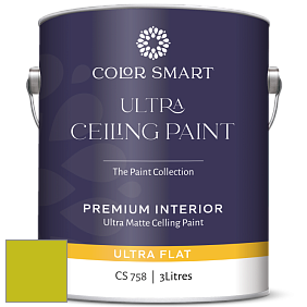 COLOR SMART CS 758 ULTRA CEILING PAINT ультраматовая краска цвет 2027-30 Eccentric Lime