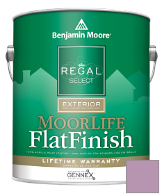Краска Regal Select Exterior Paint-MoorLife Flat Finish (W105) цвет 1370 Victorian Purple